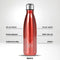 IZY Drinkfles - Rood - Inclusief donatie - Waterfles - Thermosbeker - RVS - 12 uur lang warm - 500 ml