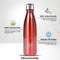 IZY Drinkfles - Rood - Inclusief donatie - Waterfles - Thermosbeker - RVS - 12 uur lang warm - 500 ml