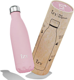 IZY Drinkfles - Roze - Inclusief donatie - Waterfles - Thermosbeker - RVS - 12 uur lang warm - 500 ml