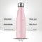 IZY Drinkfles - Roze - Inclusief donatie - Waterfles - Thermosbeker - RVS - 12 uur lang warm - 500 ml