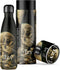 IZY Drinkfles - Van Gogh - Kop van een skelet met sigaret - Inclusief donatie - Waterfles - Thermosbeker - RVS - 6 uur lang warm - 500 ml