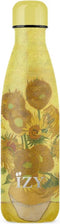 IZY Drinkfles - Van Gogh - Zonnebloemen - Inclusief donatie - Waterfles - Thermosbeker - RVS - 12 uur lang warm - Kerstcadeau - 500 ml