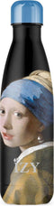 IZY Drinkfles - Vermeer - Meisje met de Parel - Inclusief donatie - Waterfles - Thermosbeker - RVS - 12 uur lang warm - Kerstcadeau - 500 ml