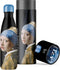 IZY Drinkfles - Vermeer - Meisje met de Parel - Inclusief donatie - Waterfles - Thermosbeker - RVS - 12 uur lang warm - Kerstcadeau - 500 ml