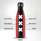 IZY Drinkfles - Vlaggen - Amsterdam - Inclusief donatie - Waterfles - Thermosbeker - RVS - 12 uur lang warm - 500 ml