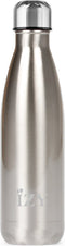 IZY Drinkfles - Zilver - Inclusief donatie - Waterfles - Thermosbeker - RVS - 12 uur lang warm - 500 ml