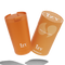 IZY Koffie Beker - Oranje - Thermos mug - Koffiebeker to go - Thermosbeker - RVS 6 uur warm 350ML