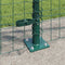 vidaXL - Fencepalen - met - basisplaten - 7 - stuks - Ø32mm - 90cm - Gegalvaniseerd - staal