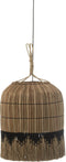 J-Line hanglamp Motief - gras - naturel/zwart
