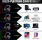 J-ANKKA F2 RGB over-ear koptelefoons - gaming headset met microfoon voor Nintendo Switch - PS4/PS5 - PC/Laptops - Xbox One - Zwart