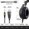 J-ANKKA F2 RGB over-ear koptelefoons - gaming headset met microfoon voor Nintendo Switch - PS4/PS5 - PC/Laptops - Xbox One - Zwart