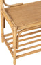 J-Line bank + kapstop Ellen - rotan - naturel