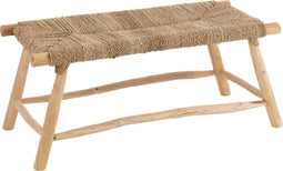 J-Line bank Timo - gras/hout - naturel