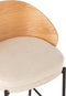 J-Line barstoel lone - multiplex/metaal - naturel/beige