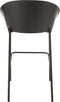 J-Line barstoel Lone - multiplex/metaal - zwart/grijs