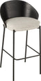 J-Line barstoel Lone - multiplex/metaal - zwart/grijs