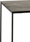 J-Line bijzettafel Hoog Vierkant Oxidize - aluminium/ijzer - zwart/groen - set van 2