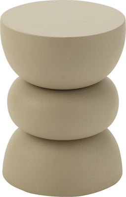 J-Line bijzettafel Lise - ijzer - ivoor