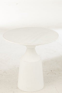 J-Line bijzettafel Rond - aluminium - wit