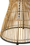 J-Line bijzettafel Rond Groeven - rotan - naturel