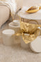 J-Line Blad plateau - dienblad - metaal - goud - large - woonaccessoires
