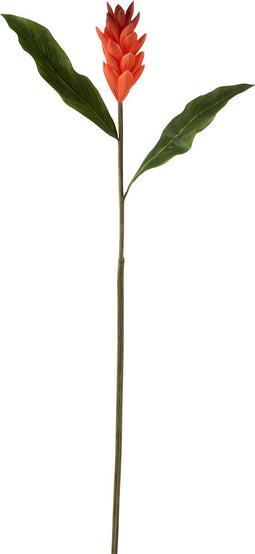 J-Line bloem Tak Lelie - kunststof - oranje - large - 12 stuks
