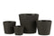 J-Line Bloempot Bar Cement Zwart Extra Large