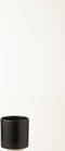 J-Line bloempot Cilinder - keramiek - zwart - 2 stuks - Ø 14 cm