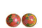 J-Line bloempot Ennya - porselein - oranje - Ø 11.00 cm