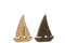J-Line bloempot Flek - keramiek - bruin - medium - Ø 20.00 cm