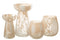 J-Line bloempot Flek - keramiek - bruin - small - Ø 16.00 cm