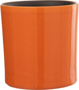 J-Line bloempot Flek - keramiek - oranje - medium - Ø 21 cm