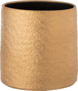 J-Line Bloempot Gatsby M D16,5x17cm - Keramiek goud