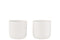 J-Line bloempot Gen - keramiek - wit - large - 2 stuks