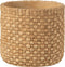 J-Line bloempot Gewoven - cement - beige - large - Ø 18 cm