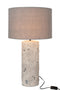 J-Line bloempot Gezicht - cement - wit - medium