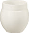 J-Line bloempot Gio - keramiek - wit - extra small - 2 stuks - Ø 15 cm