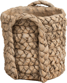 J-Line bloempot Handvaten - keramiek - naturel - small - Ø 20 cm