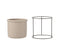 J-Line Bloempot Hangend voor binnen - cement - taupe - small - Ø 16 cm - woonaccessoires