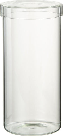 J-Line bloempot Lisa - glas - transparant - extra large