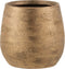 J-Line bloempot Oneffen Ruw - keramiek - goud - large - Ø 24 cm