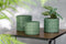 J-Line bloempot Ovaal Patroon - keramiek - groen - large - Ø 17.00 cm