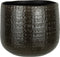 J-Line bloempot Patroon - keramiek - donkergrijs - extra large - Ø 32.50 cm