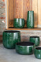 J-Line bloempot Patroon - keramiek - groen - medium - Ø 18.00 cm