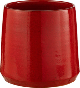 J-Line bloempot Rond - keramiek - rood - medium - Ø 24 cm