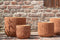 J-Line bloempot Ruw - keramiek - terracotta - small - Ø 15.50 cm