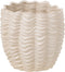 J-Line bloempot Schelp - keramiek - beige - small - Ø 21 cm