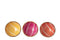 J-Line bloempot Summer - keramiek - geel - medium - 2 stuks