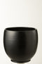 J-Line Bloempot Ying Keramiek Zwart Large - Ø 35.00 cm
