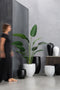 J-Line bloempot Ying - keramiek - zwart - small - Ø 26.00 cm